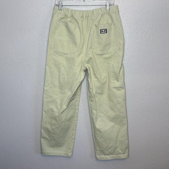 OBEY Women's Brighton Crop Carpenter Pant In Cucumber Size 30 - Picture 6 of 7